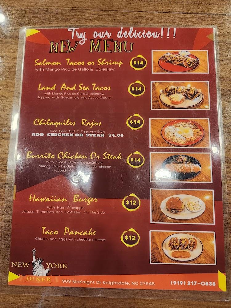 New York Diner Menu image 3